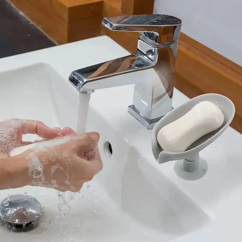 2pcs Drain Soap Holder Soap Box, Tray Drying for Shower Sponge Container Kitchen, Bathroom