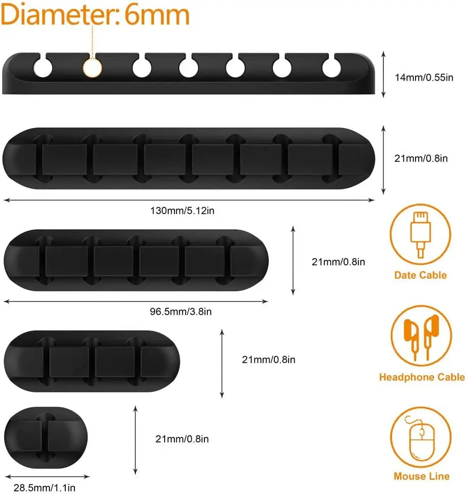 Silicone USB Cable Winder Desktop