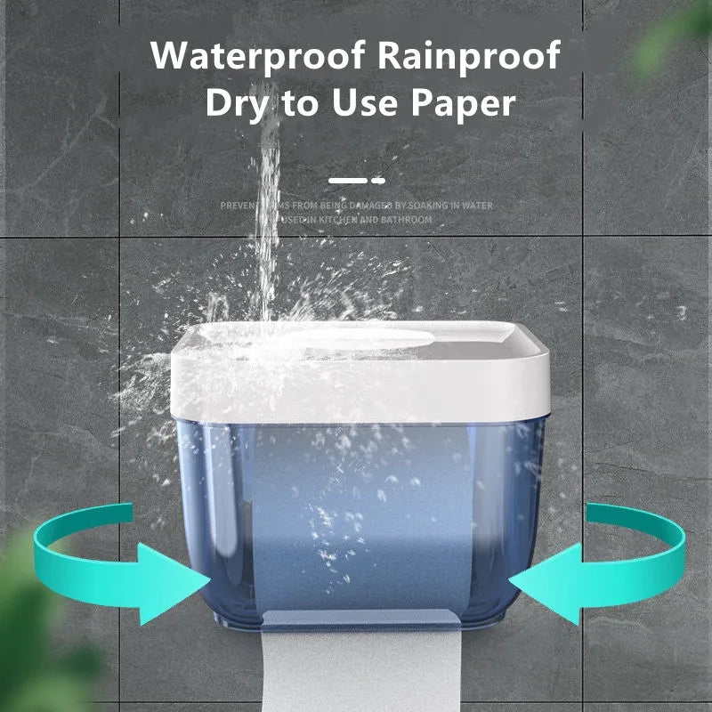 Waterproof Wall Mount Toilet Paper Holder