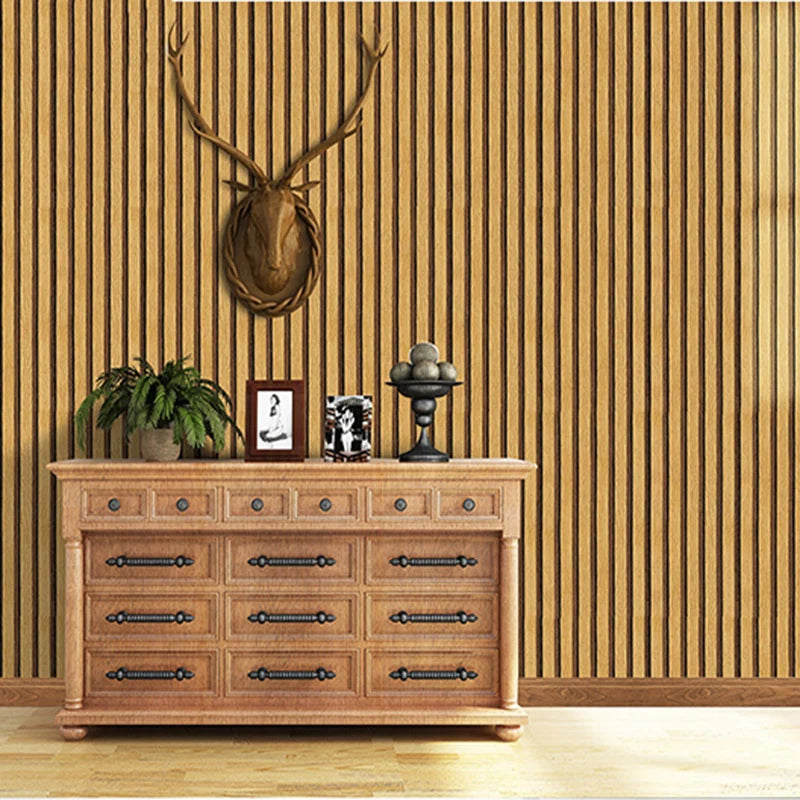45cm Big Roll Home Decoration Background Wall Desk Wood Stripes Waterproof PVC