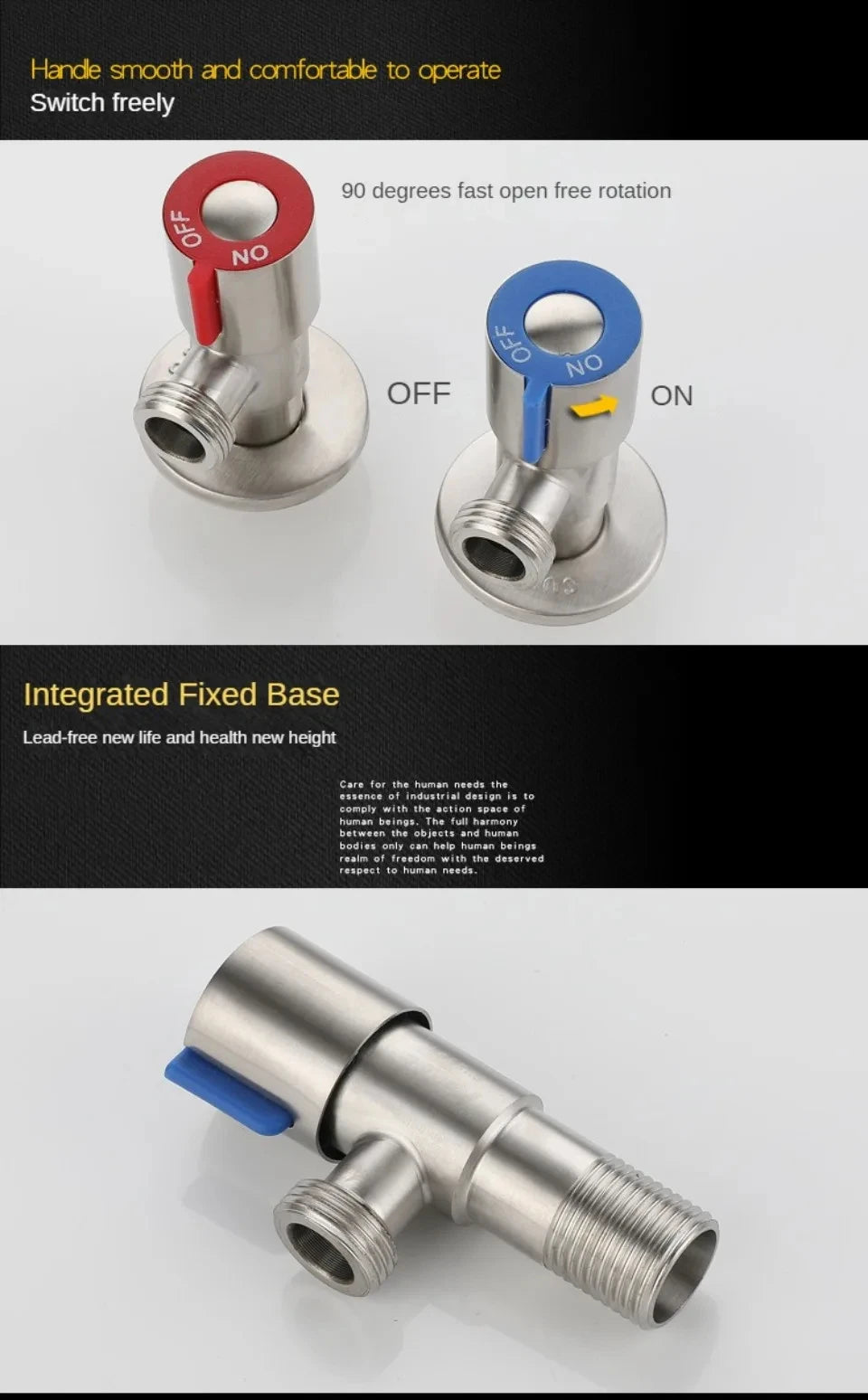 Bathroom Basin Sink Faucets Taps Angle Stop Valve Brass Black Finish G1/2" Shut Off Valve Bathroom Toilet Bidet Shower Water Tap