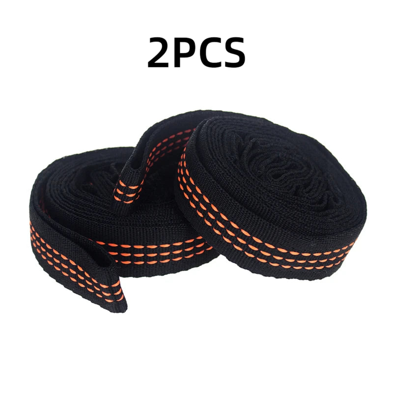 2Pcs High Bearing Capacity Hammock Straps 600lbs Breaking Strength Polyester