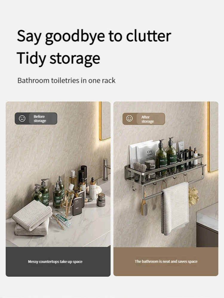 bathroom rack bathroom shelf toilet space aluminum hanging