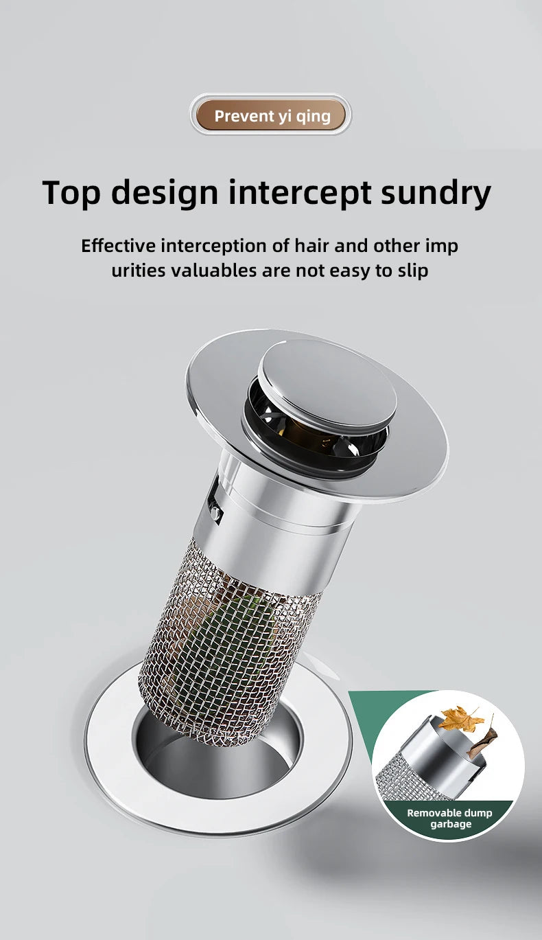 1PCS Washbasin Leak Plug, Stainless Steel