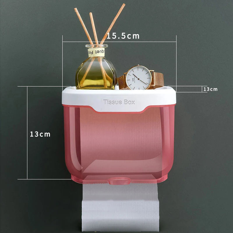Waterproof Wall Mount Toilet Paper Holder