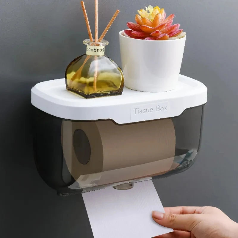 Waterproof Wall Mount Toilet Paper Holder