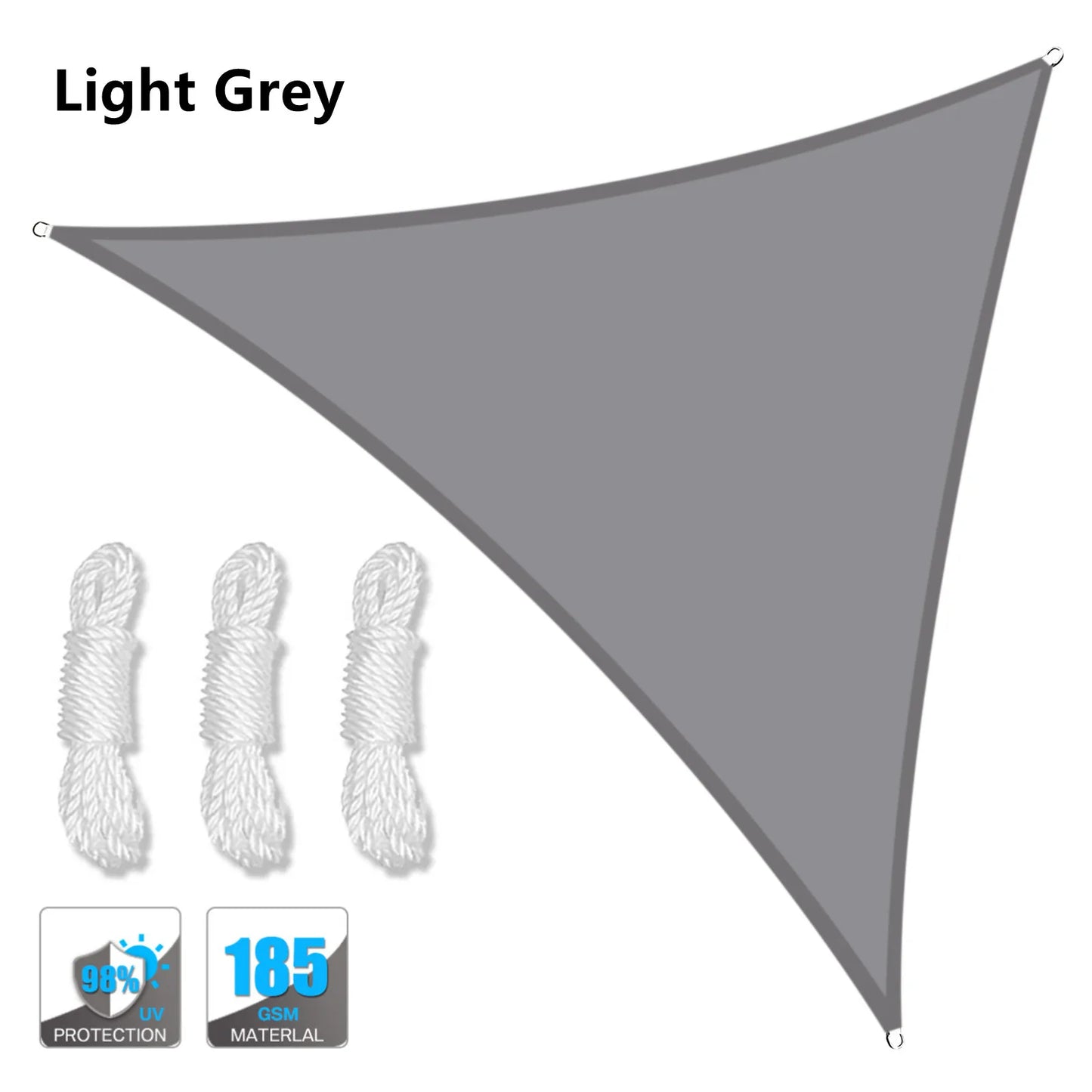 5x5x5/2x2x2M Waterproof Sun Shelter Triangle