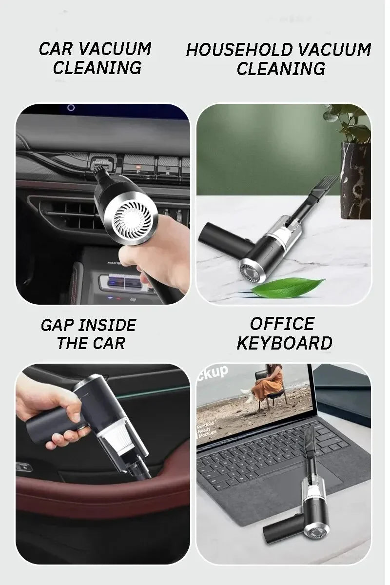 Cleaner Wireless Vacuum Use for Home and Car 120W High Power Powerful Vacuum Cleaner