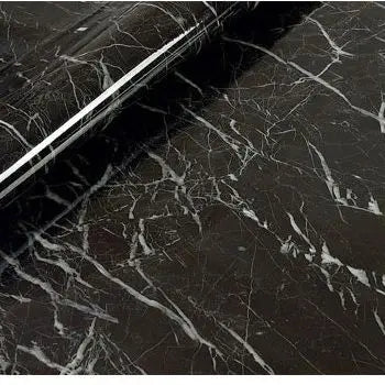 Black wood grain thickening wallpaper boeing film furniture kitchen