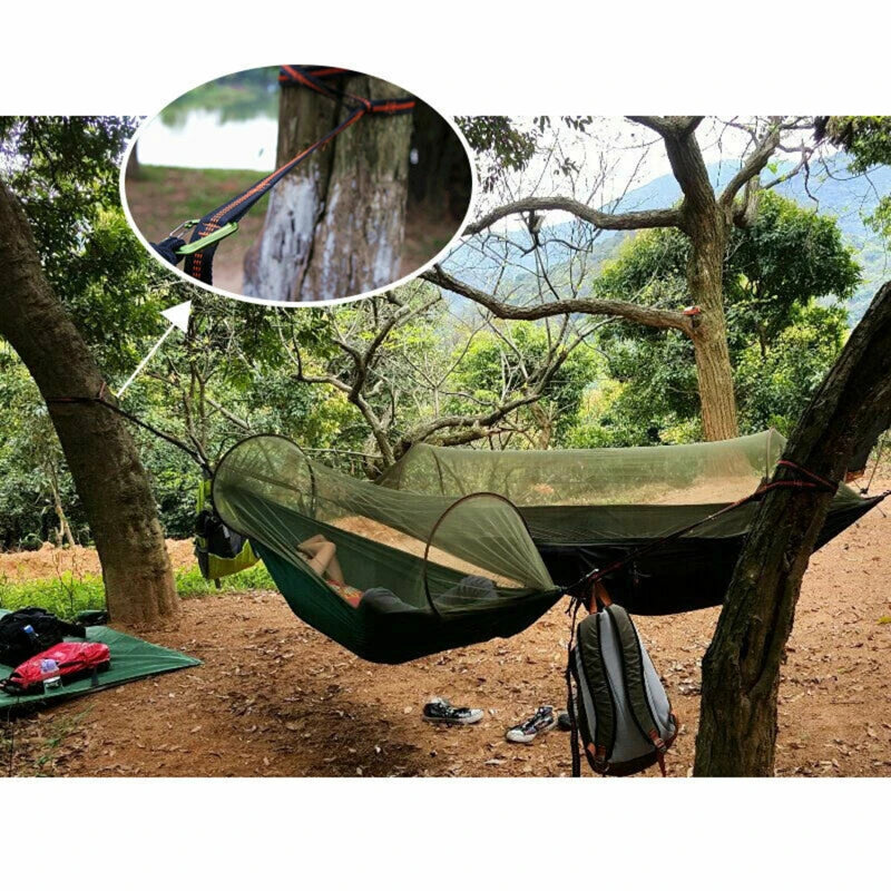 2Pcs High Bearing Capacity Hammock Straps 600lbs Breaking Strength Polyester