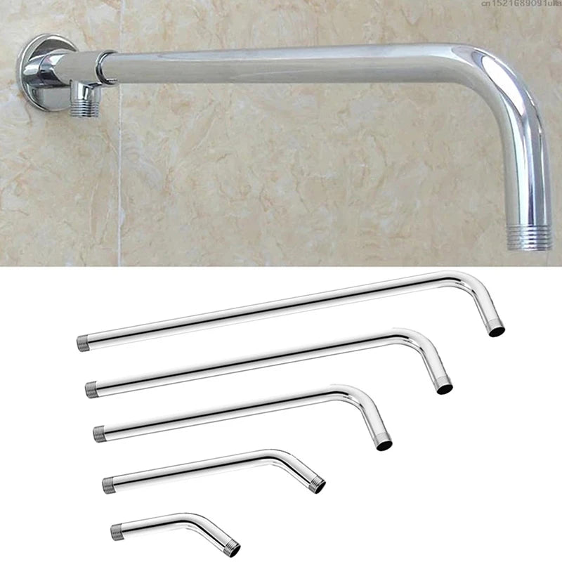 15-52cm Shower Head Extension Arm Wall Mounted Stainless Steel