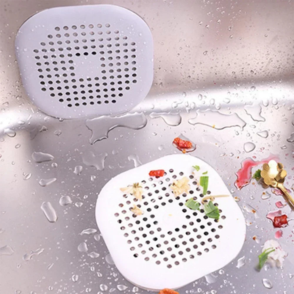 Hair Filter Shower Drain Plug Kitchen Sink Strainer Bathtub Shower Floor Drain