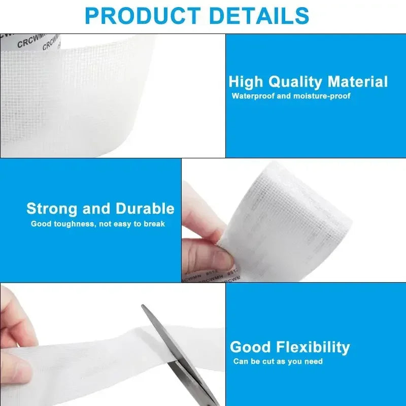 5x200cm Screen Repair Tape Window Door Waterproof Mosquito Net Patch Self-adhesive Super Fix Mesh Netting Broken Holes Tool