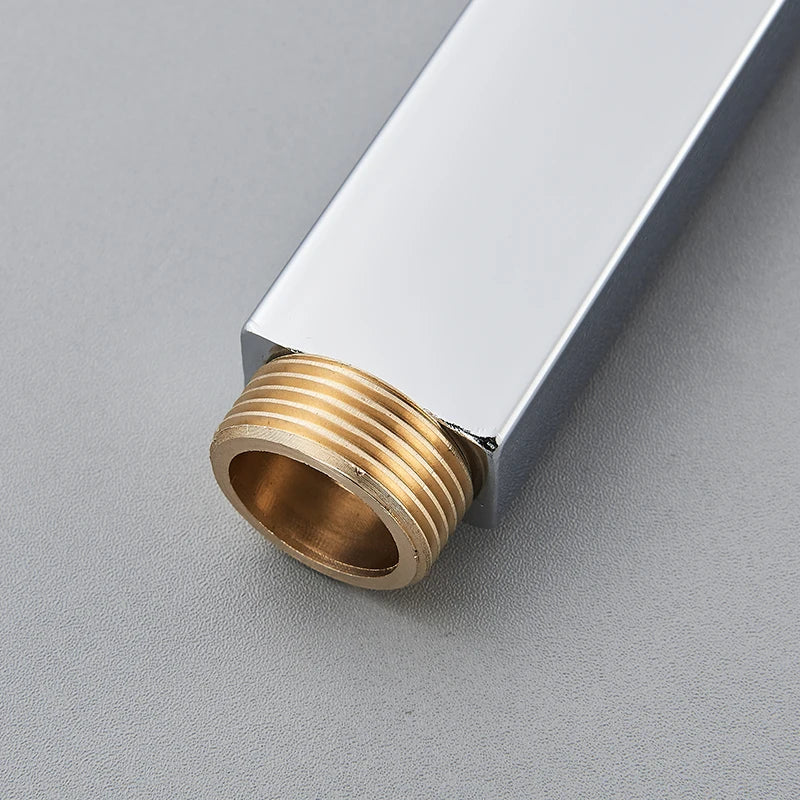 40cm extension shower pipe black chrome