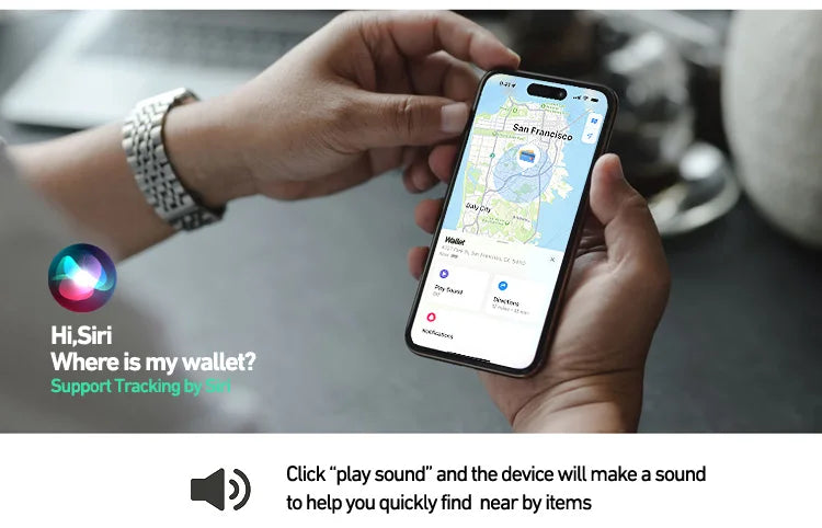 Tracking card wallet GPS locator