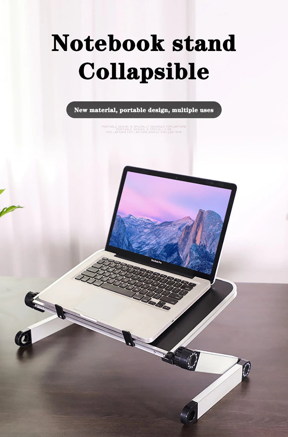 Adjustable Laptop Desk Stand Portable Aluminum Ergonomic