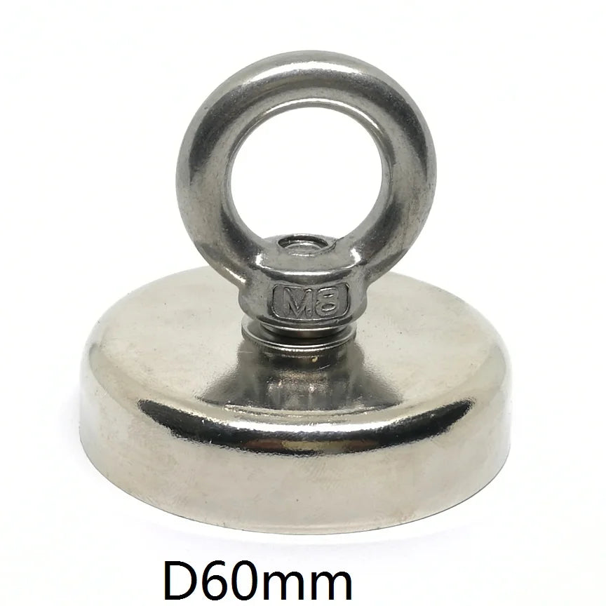 N42 Strong Neodymium Salvage Magnet Dia 16mm-60mm