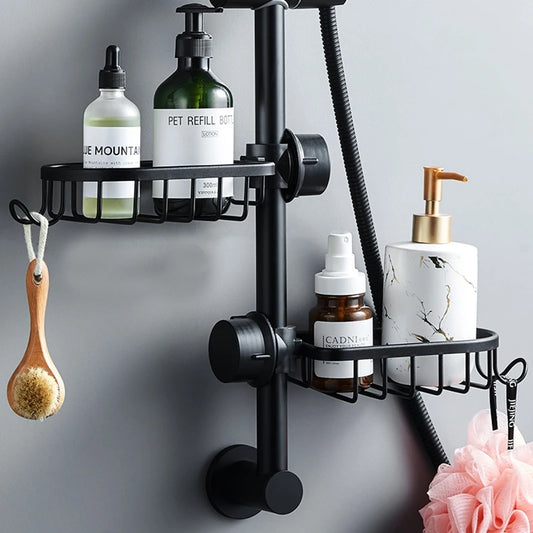 Bathroom Shelves Shower Rack Aluminum Basket For Shampoo Soap