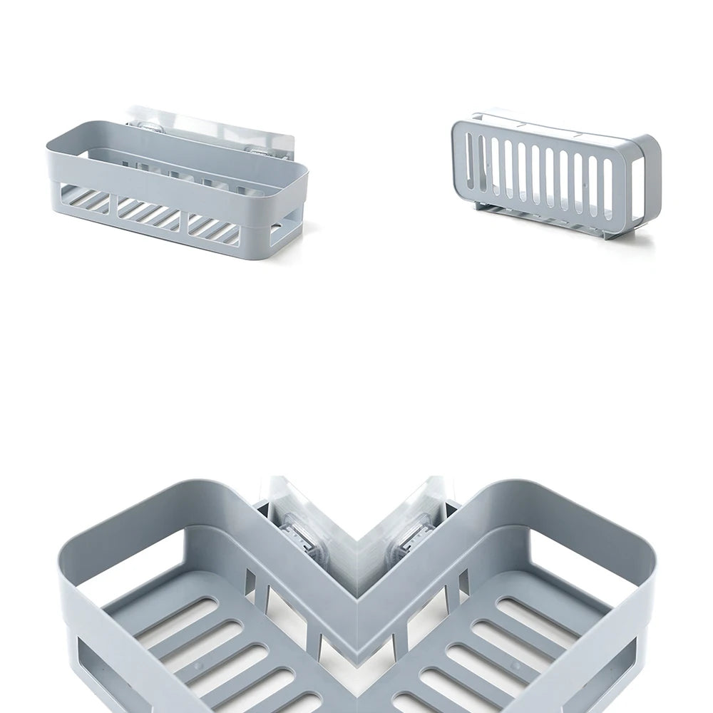 Hot Sale Adhesive Storage Rack Bathroom Accessories Corner Shower