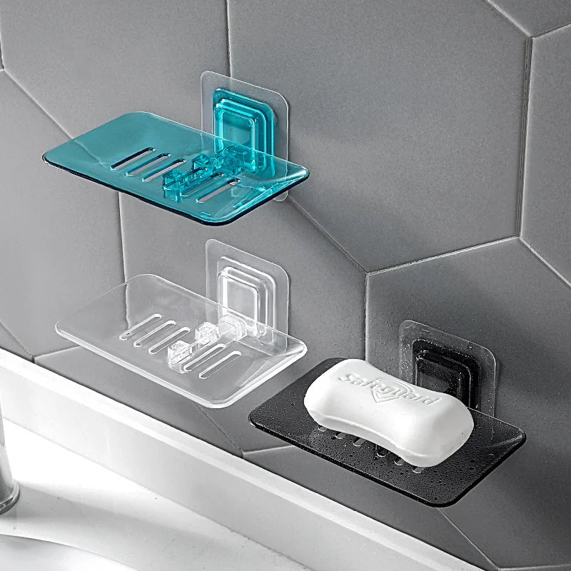 Soap Rack No Drilling Wall Mounted Double Layer Soap Holder