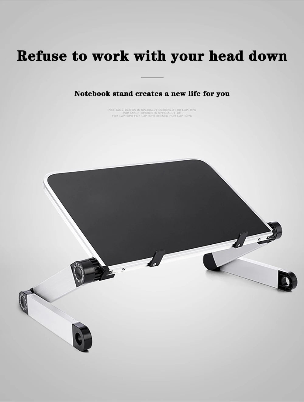 Adjustable Laptop Desk Stand Portable Aluminum Ergonomic