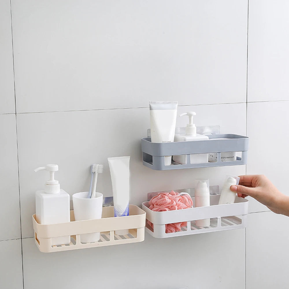 Hot Sale Adhesive Storage Rack Bathroom Accessories Corner Shower