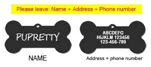 Pet ID Tag Personalized  for Cat Puppy Dog Tag