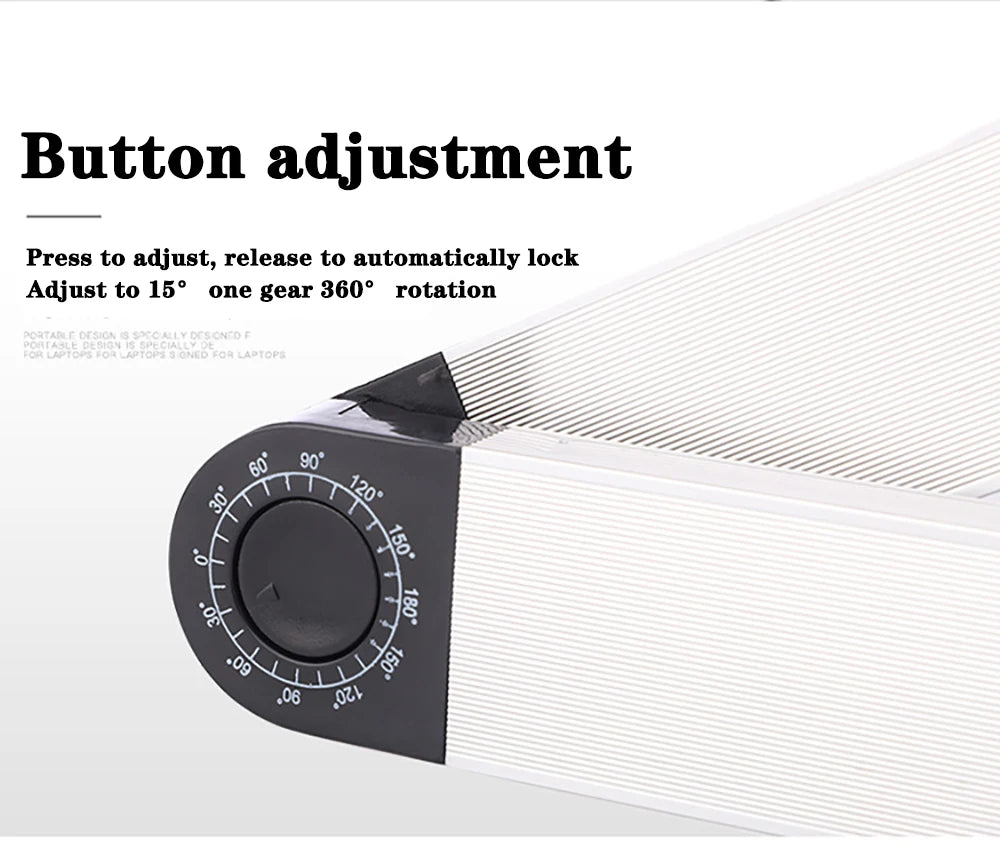 Adjustable Laptop Desk Stand Portable Aluminum Ergonomic