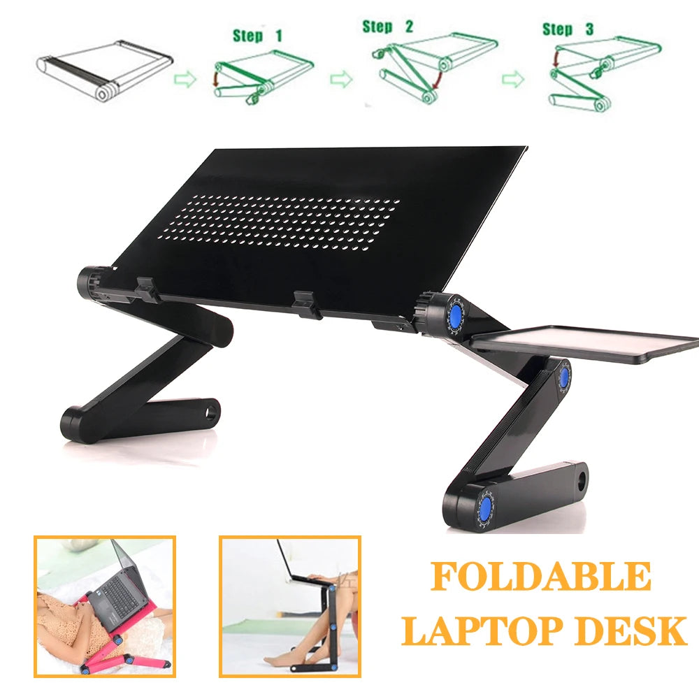 Adjustable Laptop Desk Stand Portable Aluminum Ergonomic