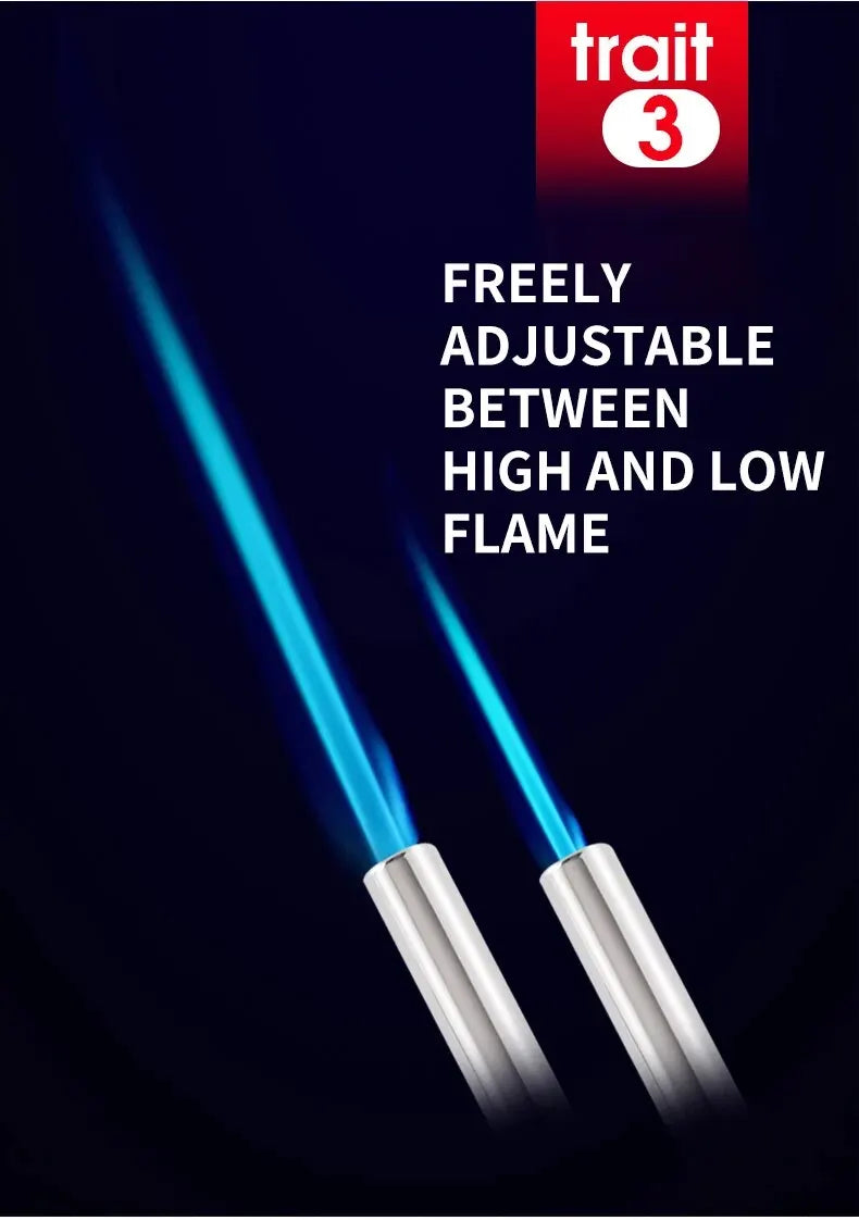 Gas Burner Flame Gas Torch Flame Gun Blow for BBQ Camping Cooking
