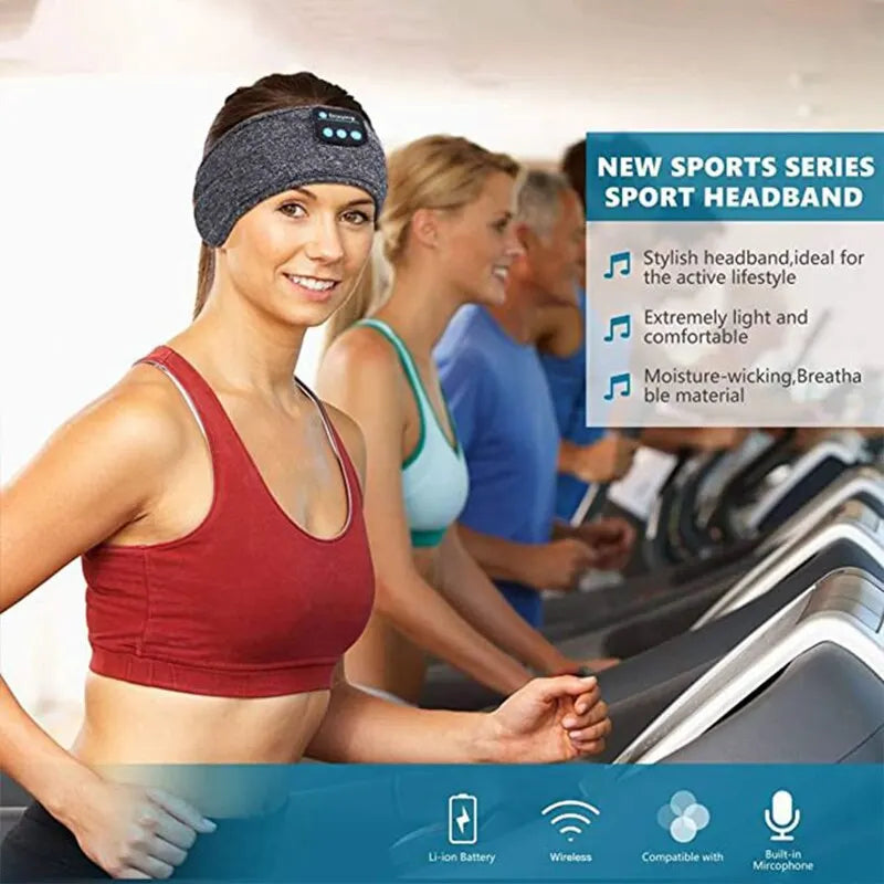 Fone Bluetooth Earphones Sports Sleeping Headband Elastic Wireless Headphones Music Eye Mask Wireless Bluetooth Headset