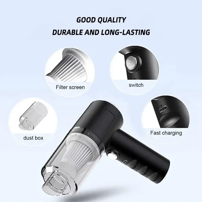 Cleaner Wireless Vacuum Use for Home and Car 120W High Power Powerful Vacuum Cleaner