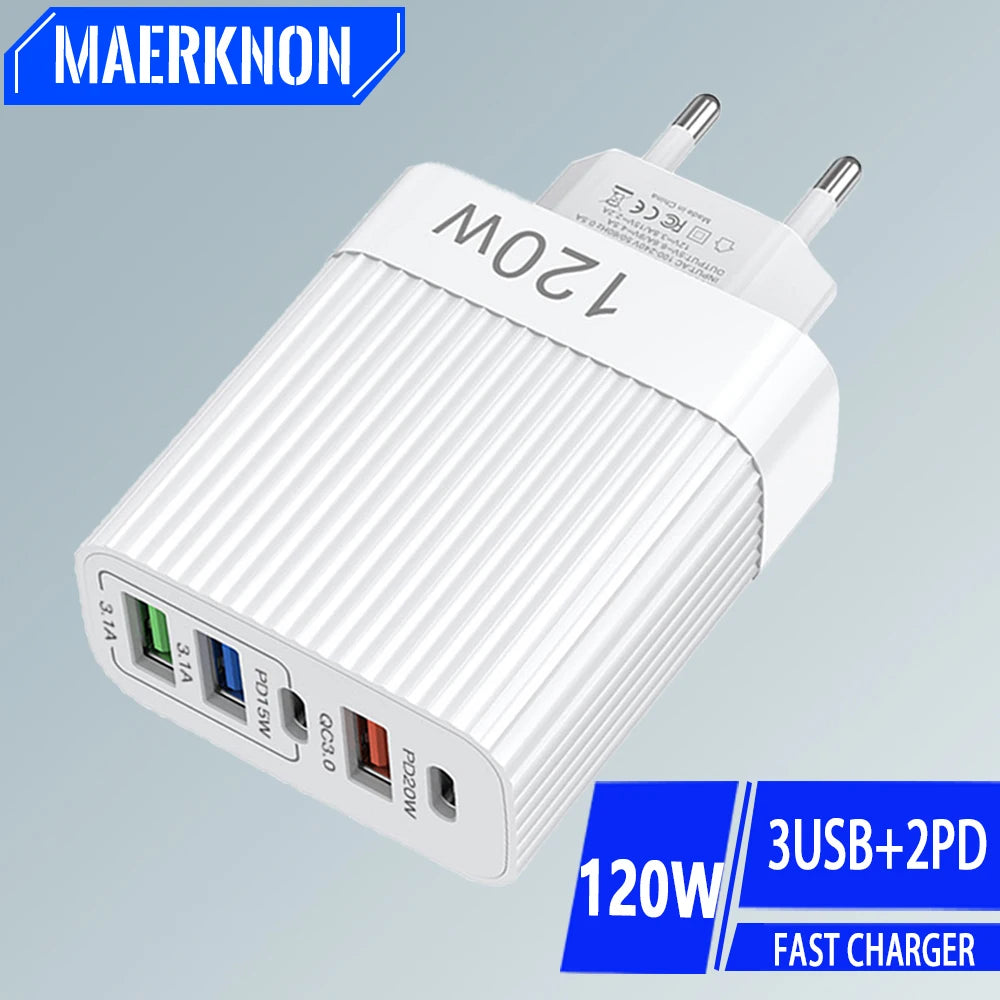 USB Fast Charger 5 Ports