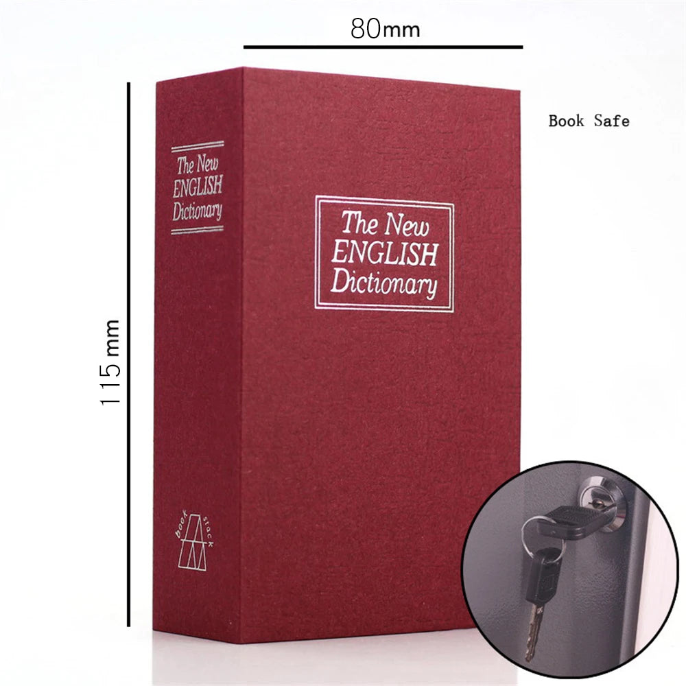 Mini Book Dictionary Safe Security Key Box