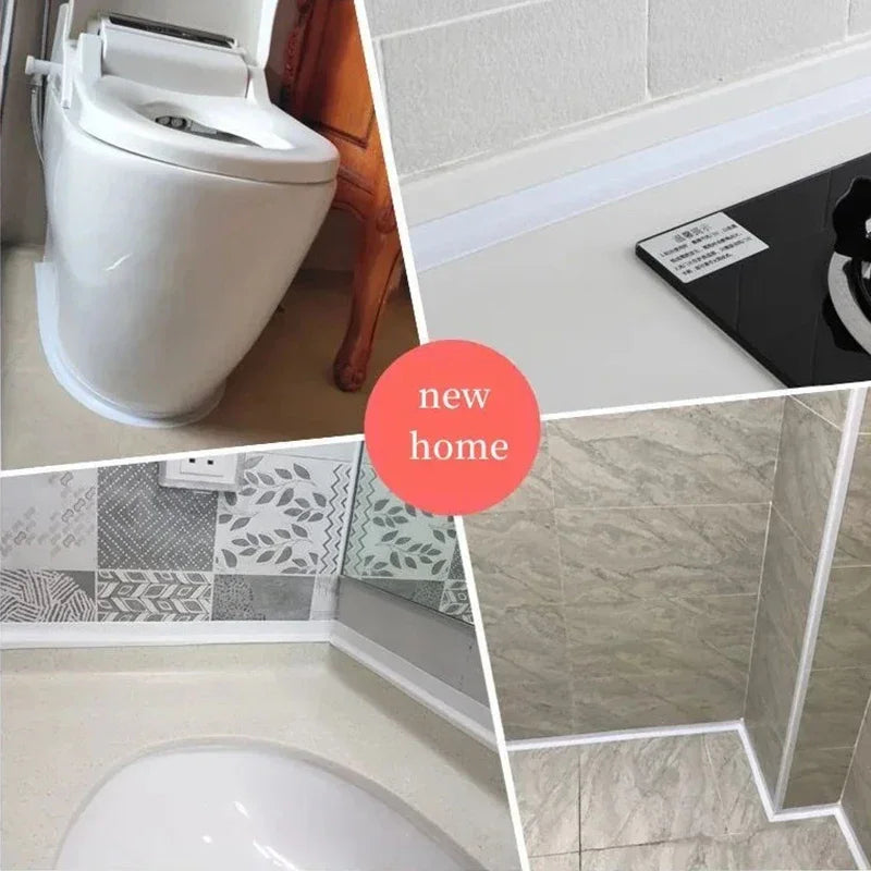 2.2x3.2mPVC Sealing Strip Tape For Bathroom Bath Toilet Kitchen