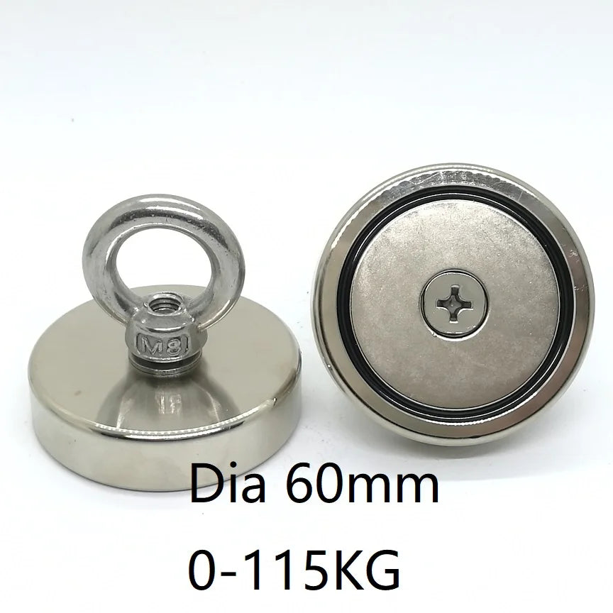 N42 Strong Neodymium Salvage Magnet Dia 16mm-60mm