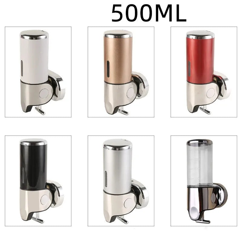 Holder Wall Mount Soap Shampoo Gel Shower Liquid Container For Bathroom Accessorie
