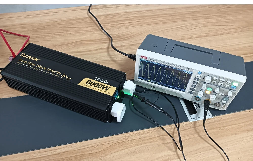 RDDSPON  Pure Sine Wave Inverters 4000W 5000W 6000W  Double EU SocketDC 12V 24V 48V to AC 110V 220V,50Hz,60Hz  Voltage Converter