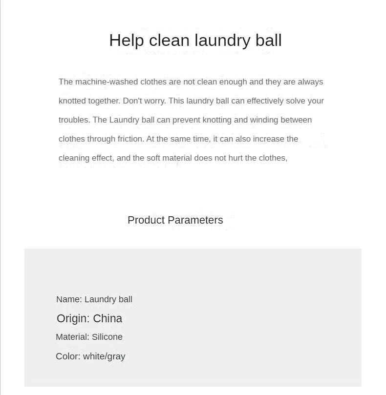 Laundry Ball Reusable Silicone Clothes Hair Cleaning Tools Pet Hair Remover .