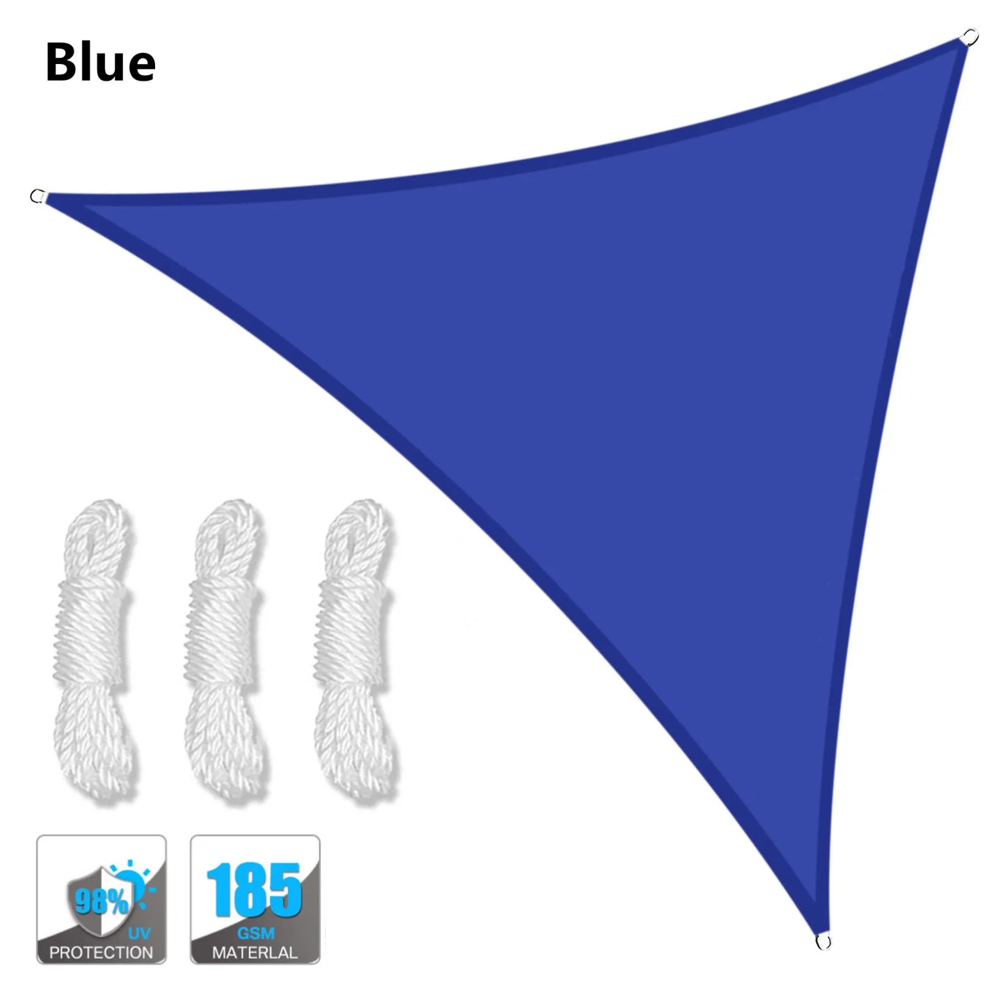 5x5x5/2x2x2M Waterproof Sun Shelter Triangle