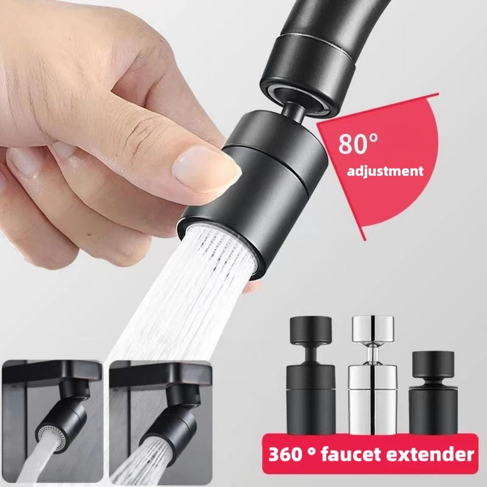 360° Rotary Kitchen Faucet Spray Head Filter washbasin Splash proof Adapter 2 Mode