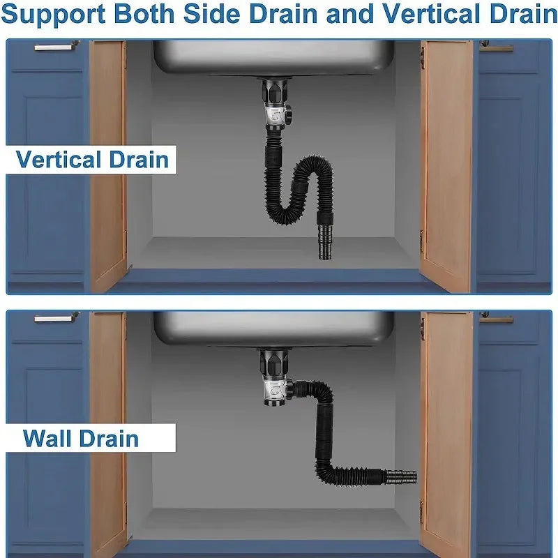 Sink Downpipe Basin Sink Cross Drain Downpipe Bathroom