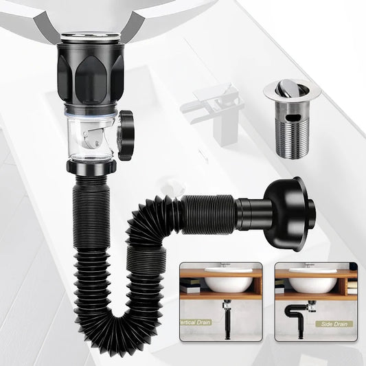 Sink Downpipe Basin Sink Cross Drain Downpipe Bathroom