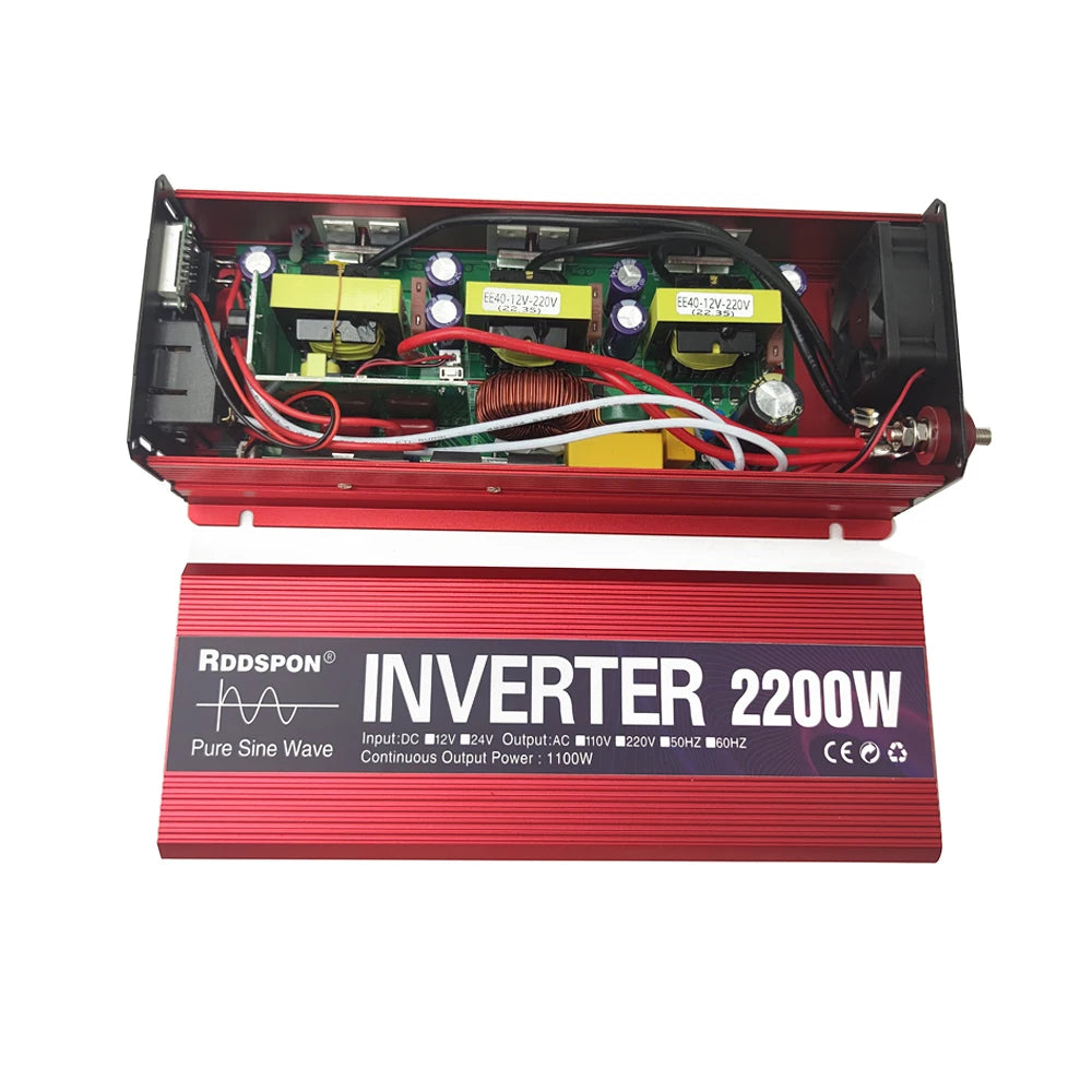 Pure Sine Wave Inverter Portable Power banks Converter DC 12v To AC 110V 220V Solar Inverter Peak Power 1000W 1600W 2000W 3000W