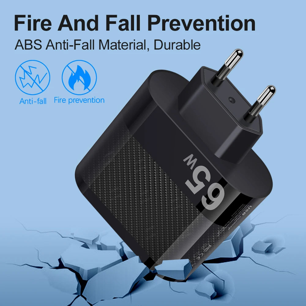3.1A 5Ports USB Charger PD Charging Adapter For Xiaomi iPhone 13 Samsung Mobile Phone