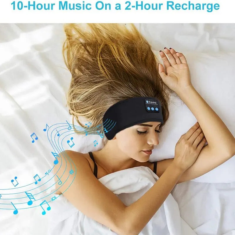 Fone Bluetooth Earphones Sports Sleeping Headband Elastic Wireless Headphones Music Eye Mask Wireless Bluetooth Headset