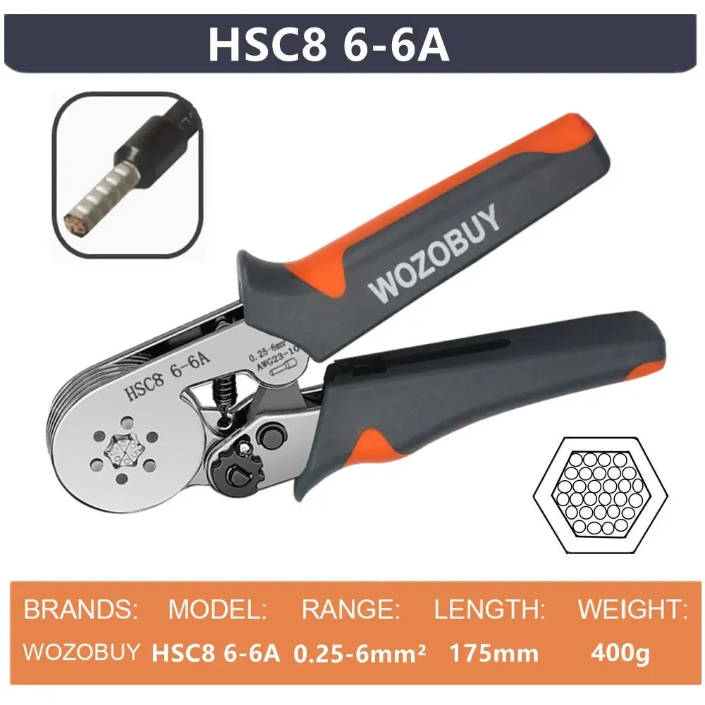 Mini Electrical Pliers HSC8 6-4/6-6(0.25-10mm²/0.25-6mm²)