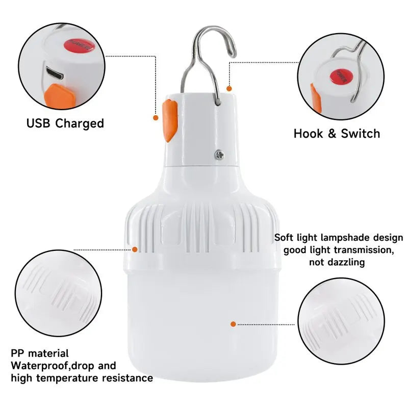 Hanging LED Street Lamp Lamp Camping Lamp Charging