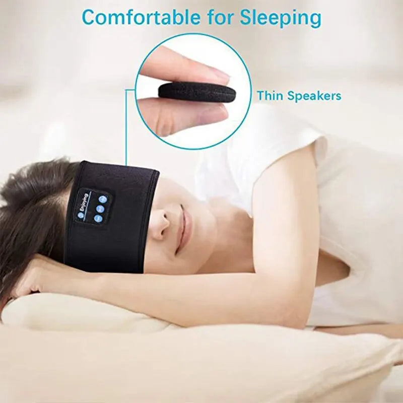 Fone Bluetooth Earphones Sports Sleeping Headband Elastic Wireless Headphones Music Eye Mask Wireless Bluetooth Headset