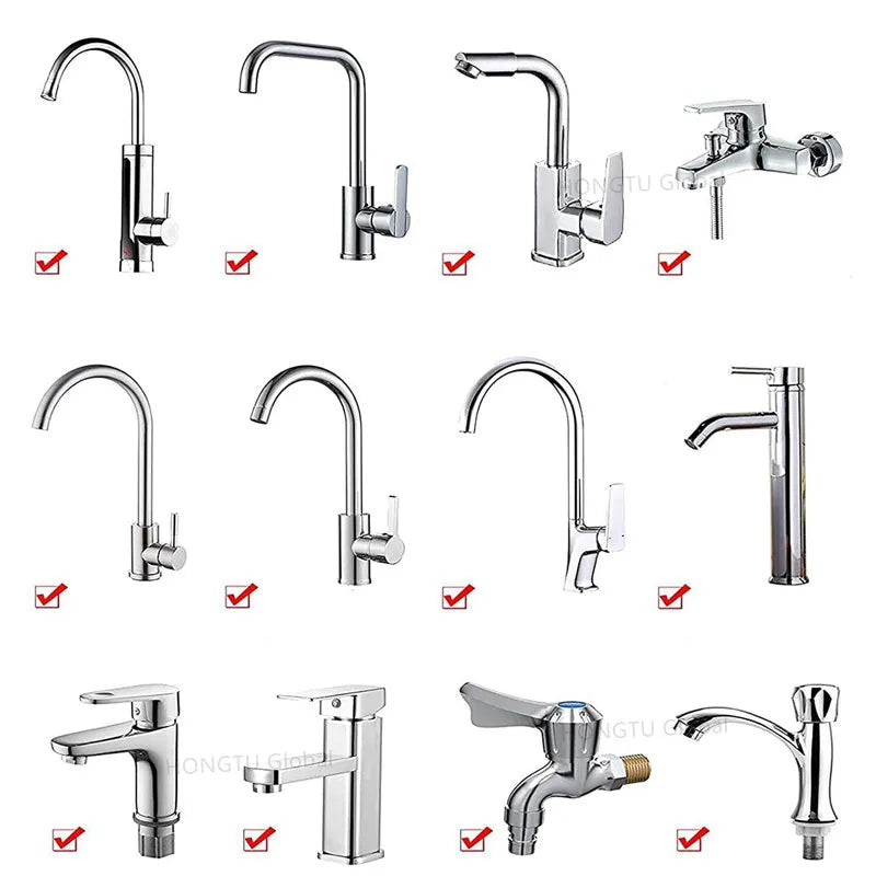 360° Rotary Kitchen Faucet Spray Head Filter washbasin Splash proof Adapter 2 Mode